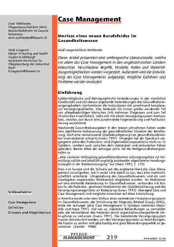 Case Management