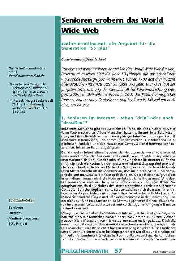 Senioren erobern das World Wide Web