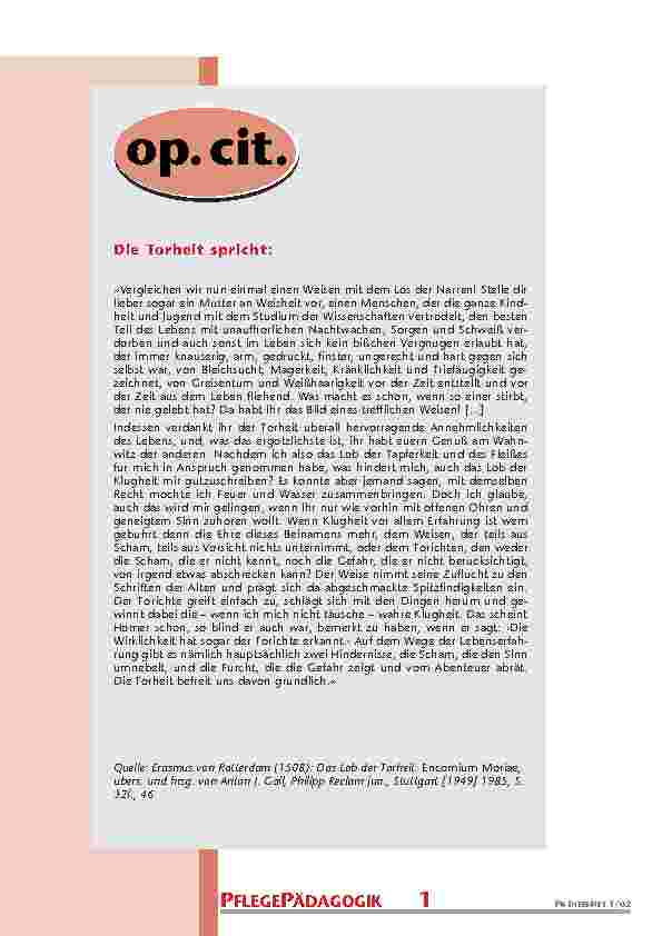 Dokumentation einer Selbstevaluation nach dem System FQS