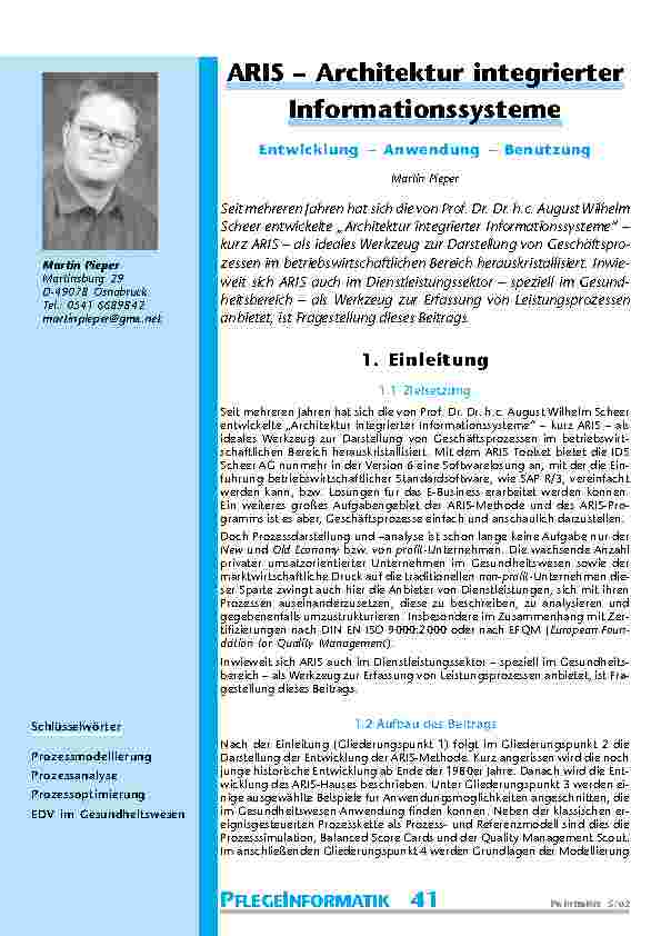ARIS – Architektur integrierter Informationssysteme