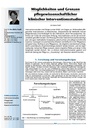 Möglichkeiten und Grenzen pflegewissenschaftlicher klinischer Interventionsstudien
