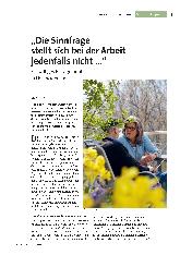 „Die Sinnfrage stellt sich bei der Arbeit jedenfalls nicht ...“ Freiwilliges Engagement in Hospizdiensten