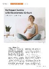 Vertrauen in eine selbstbestimmte Geburt