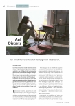 Auf Distanz von Einsamkeit und sozialem Rückzug in der Gesellschaft.