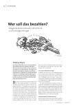 Wer soll das bezahlen? Steigende Kosten belasten Versicherte und Leistungserbringer.
