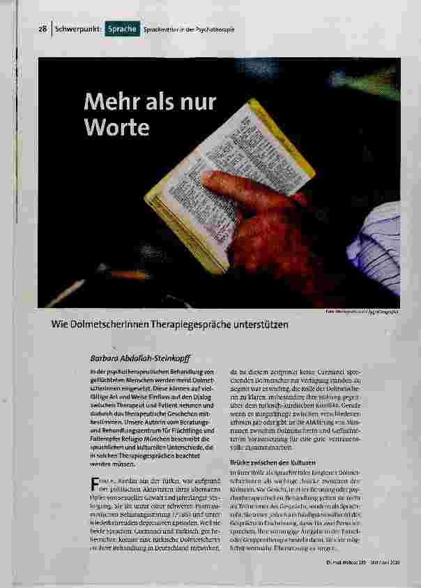 Mehr als nur Worte