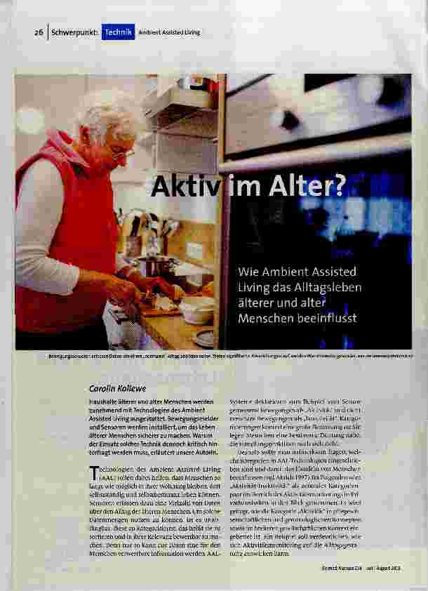 Aktiv im Alter?