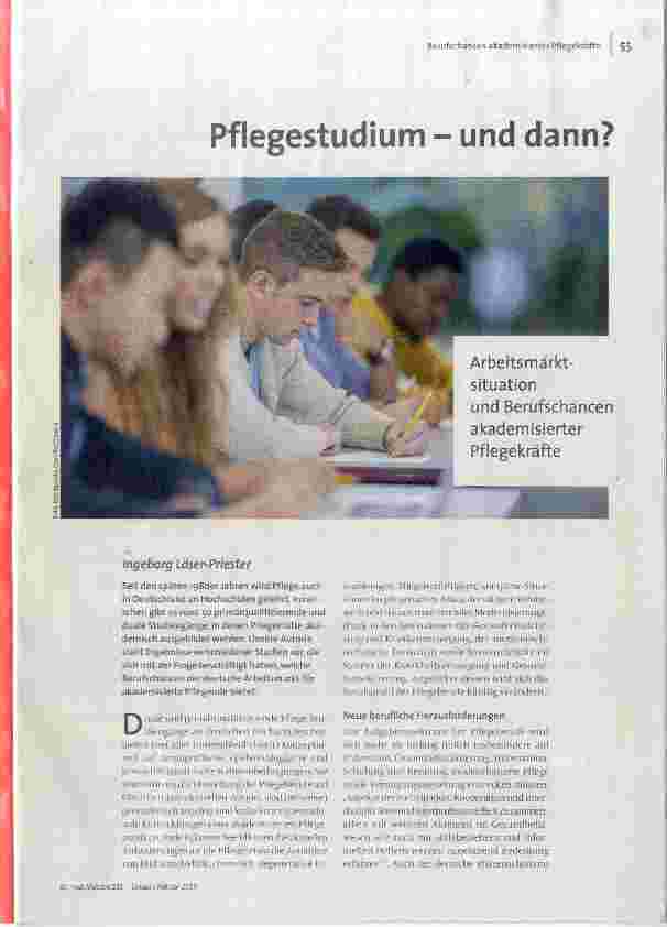 Pflegestudium - und dann?