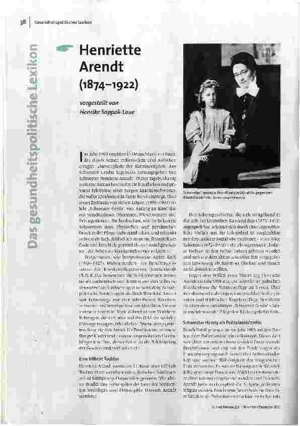 Henriette Arendt (1874-1922)