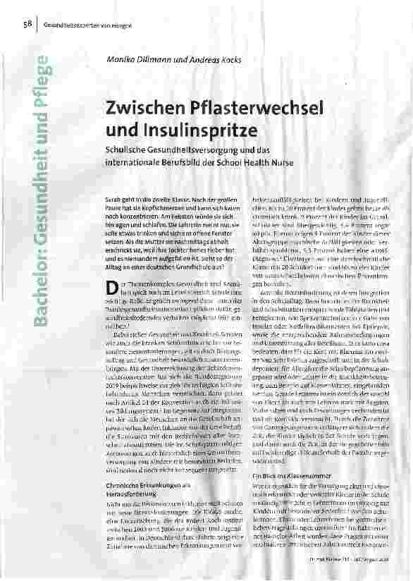 Zwischen Pflasterwechsel und Insulinspritze
