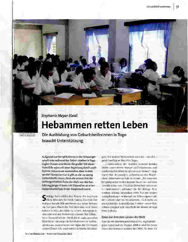 Hebammen retten Leben