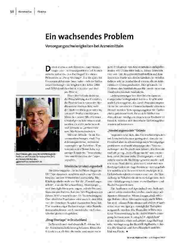 Ein wachsendes Problem