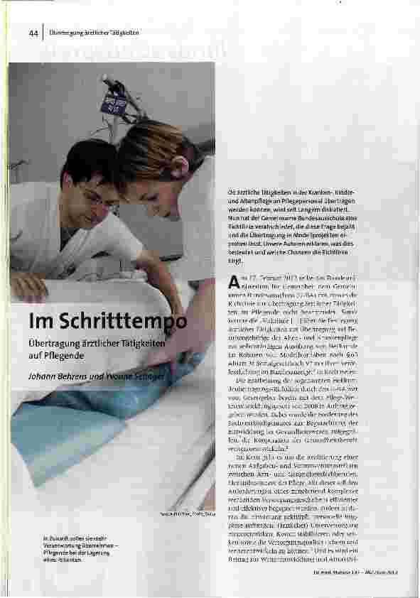 Im Schritttempo