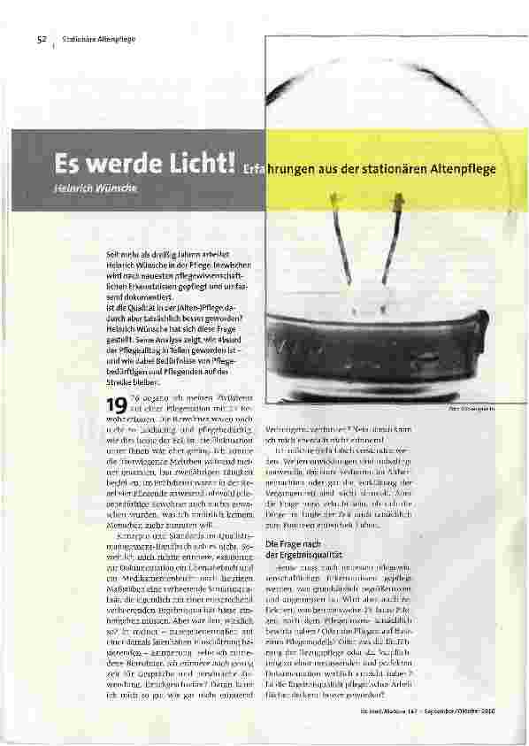 Es werde Licht!