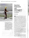 Zwischen Autonomie und AbhängigkeitEin zentraler Konflikt auch am Lebensende