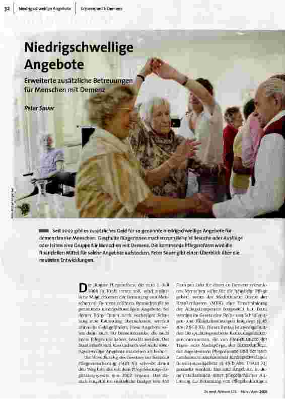 Niedrigschwellige Angebote