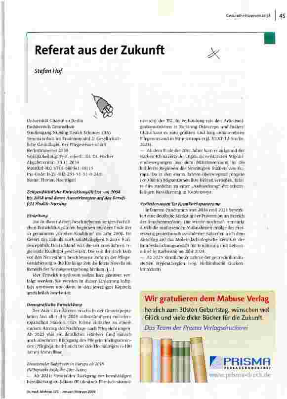 Referat aus der Zukunft