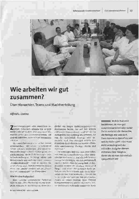 Wie arbeiten wir gut zusammen?