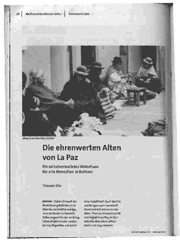 Die ehrenwerten Alten von La Paz