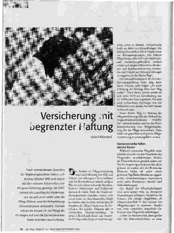 Versicherung mit begrenzter Haftung