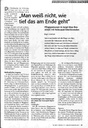 Man weiß nicht, wie tief das am Ende geht