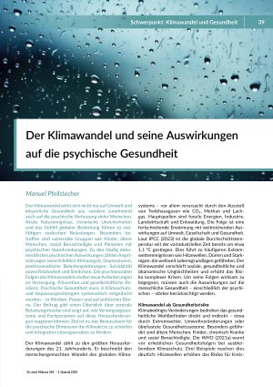 Psychische Gesundheit und Psychiatrie