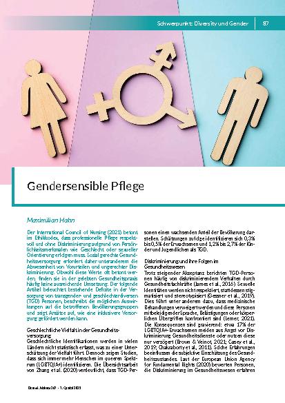 Gender, Diversität und Gesundheitsgerechtigkeit
